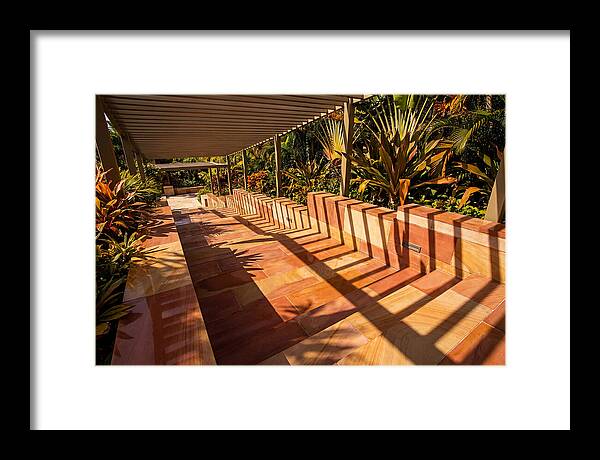 Urban Staircase With Geometric Shadows