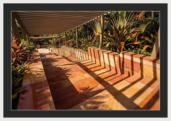 Urban Staircase With Geometric Shadows