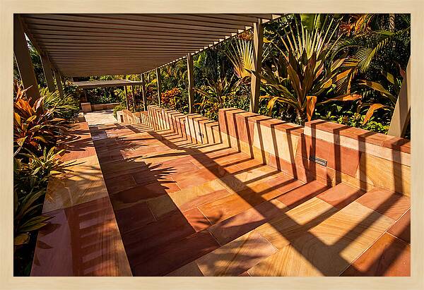 Urban Staircase With Geometric Shadows