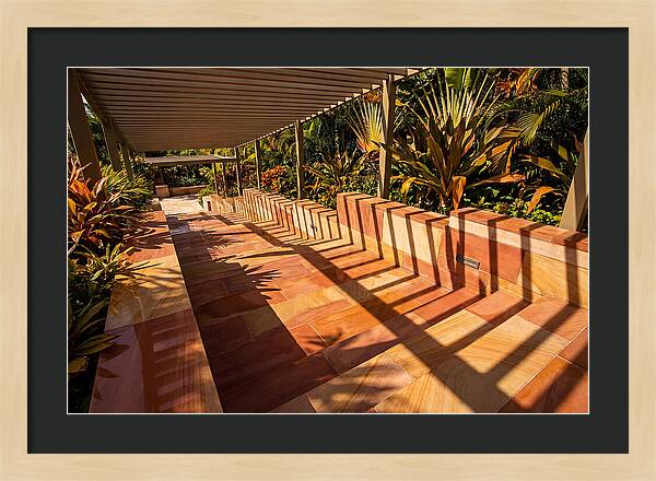 Urban Staircase With Geometric Shadows