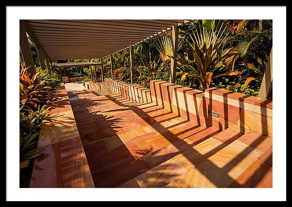 Urban Staircase With Geometric Shadows