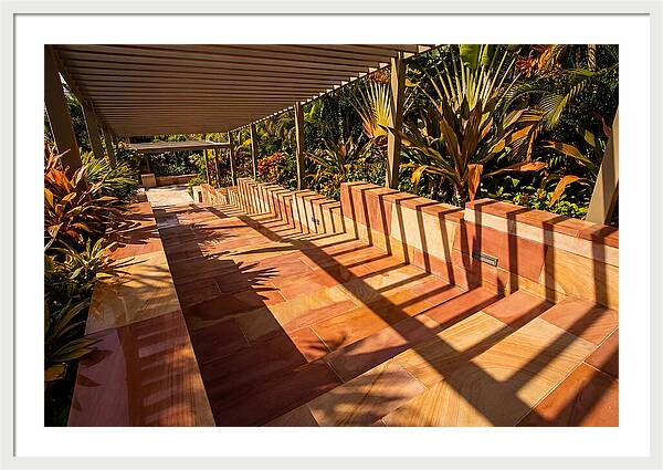 Urban Staircase With Geometric Shadows
