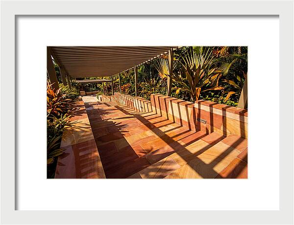 Urban Staircase With Geometric Shadows