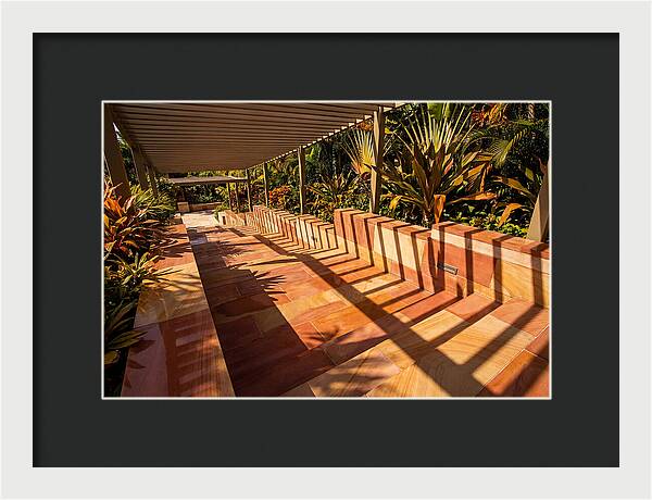 Urban Staircase With Geometric Shadows