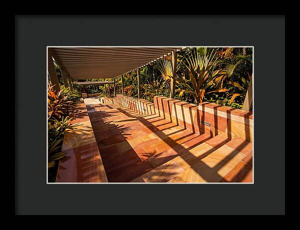 Urban Staircase With Geometric Shadows