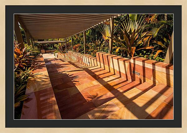 Urban Staircase With Geometric Shadows