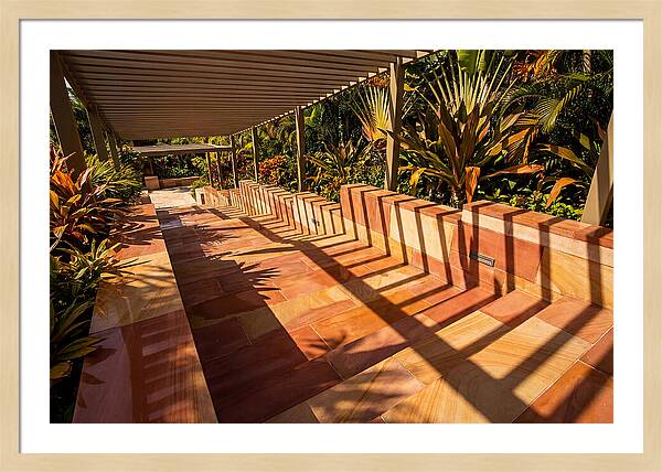 Urban Staircase With Geometric Shadows