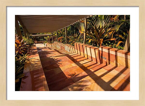 Urban Staircase With Geometric Shadows