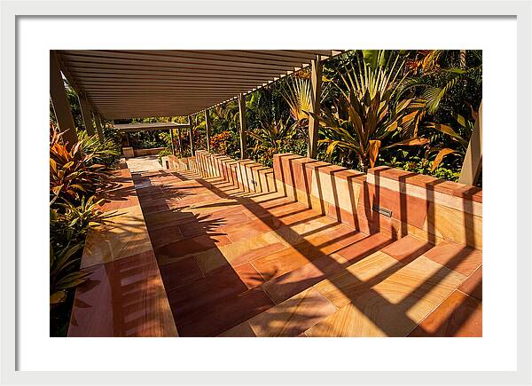 Urban Staircase With Geometric Shadows