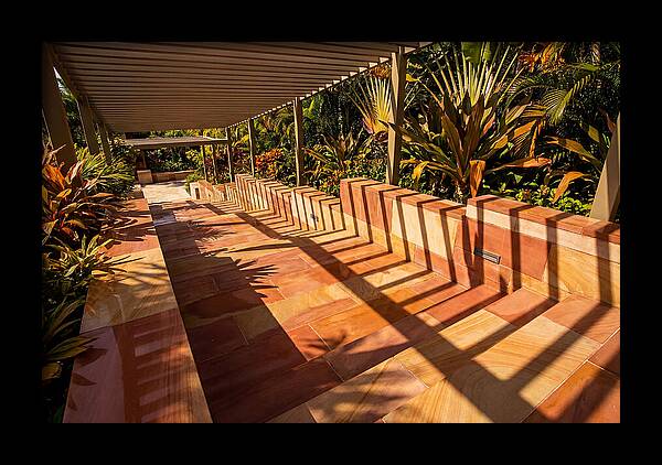 Urban Staircase With Geometric Shadows