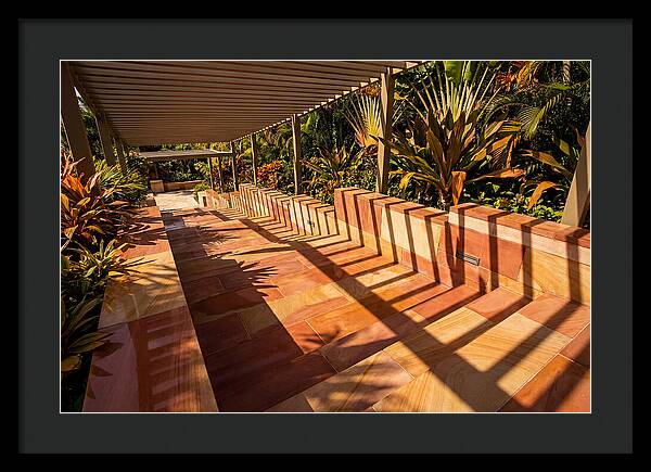 Urban Staircase With Geometric Shadows