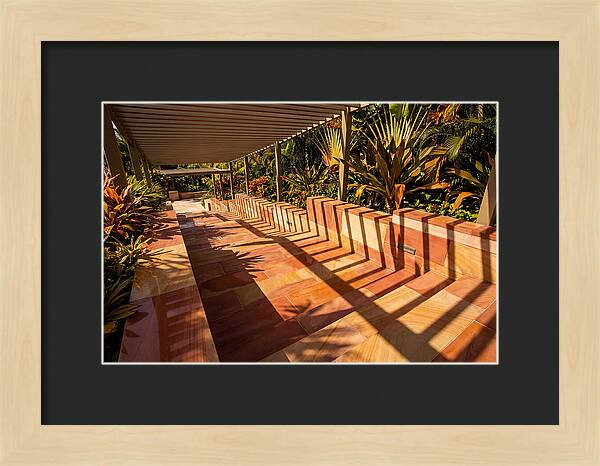 Urban Staircase With Geometric Shadows