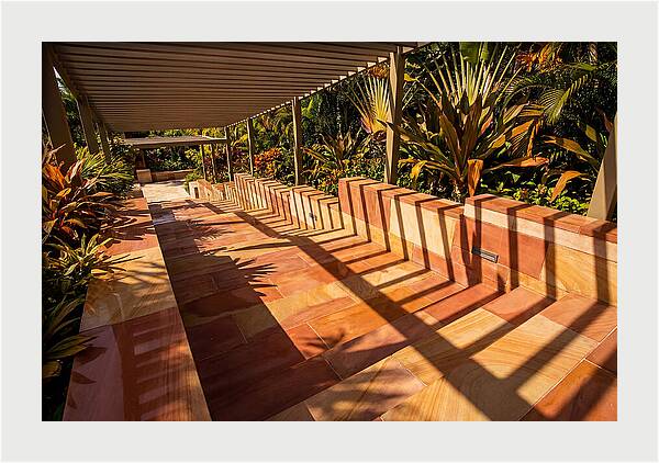 Urban Staircase With Geometric Shadows