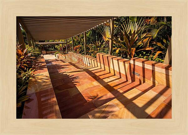 Urban Staircase With Geometric Shadows