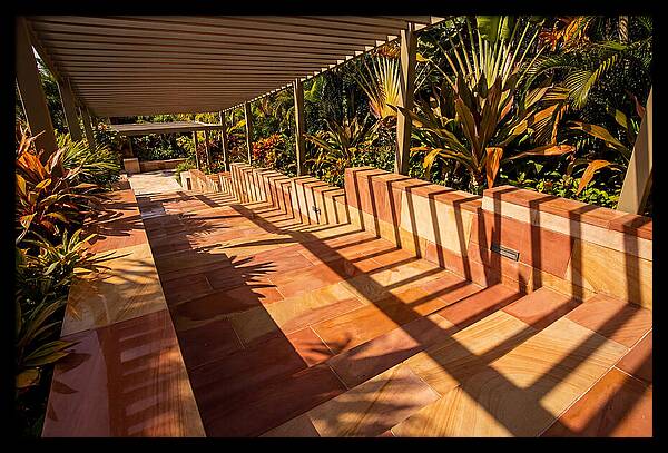 Urban Staircase With Geometric Shadows