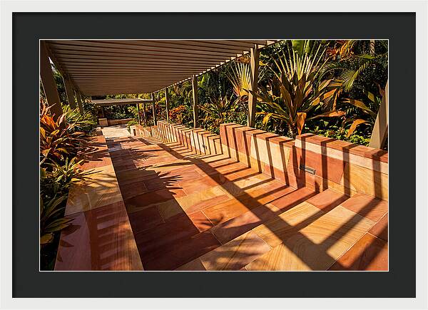 Urban Staircase With Geometric Shadows
