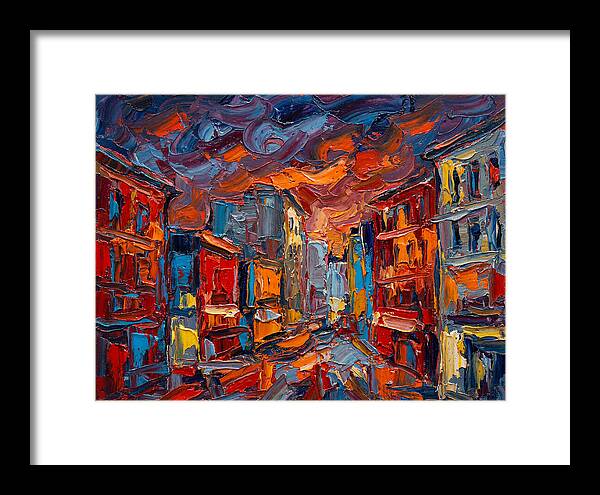 Urban Street At Dusk