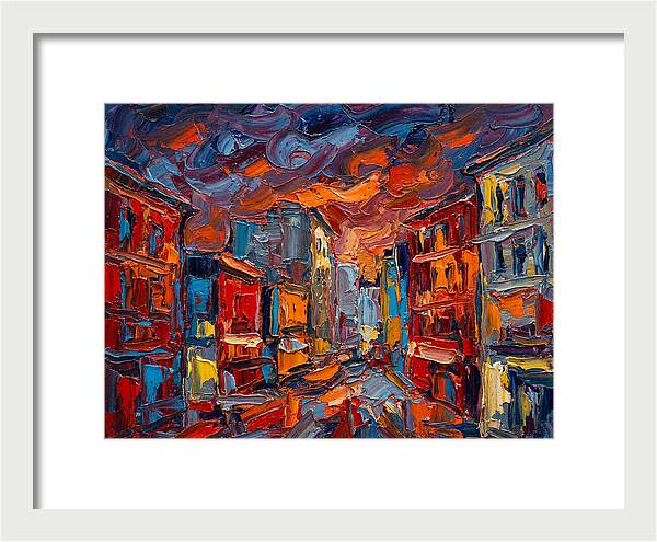 Urban Street At Dusk