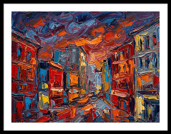 Urban Street At Dusk