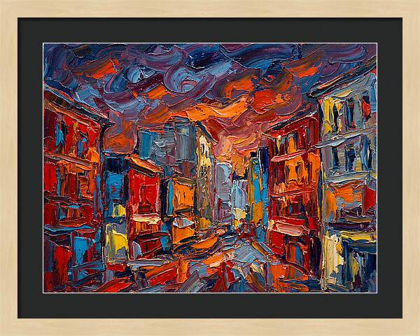 Urban Street At Dusk