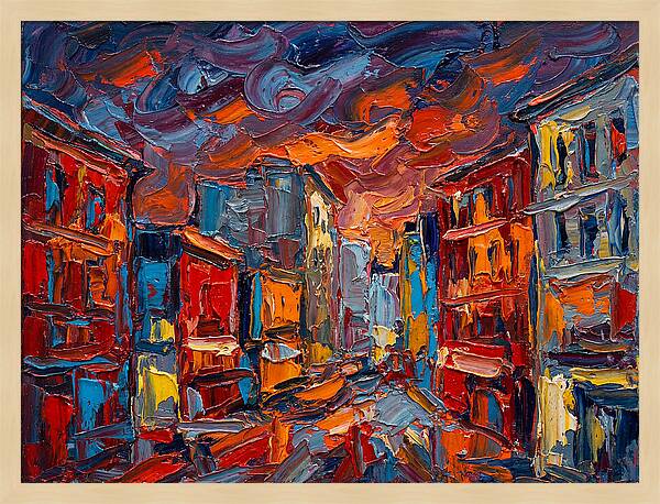 Urban Street At Dusk