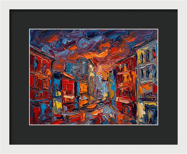 Urban Street At Dusk