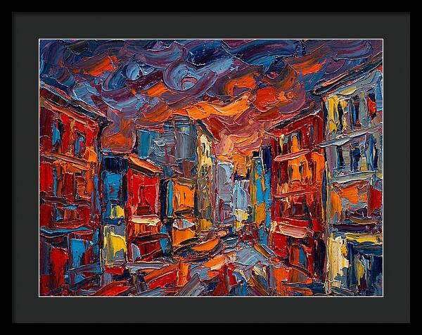 Urban Street At Dusk