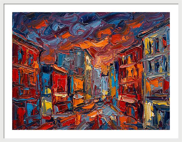 Urban Street At Dusk