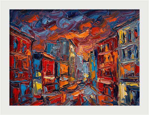 Urban Street At Dusk