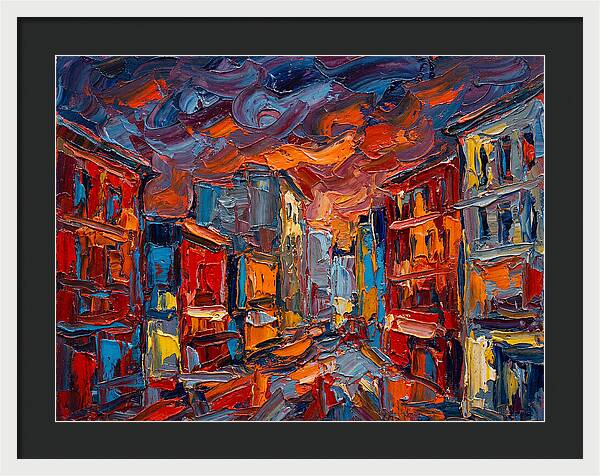 Urban Street At Dusk