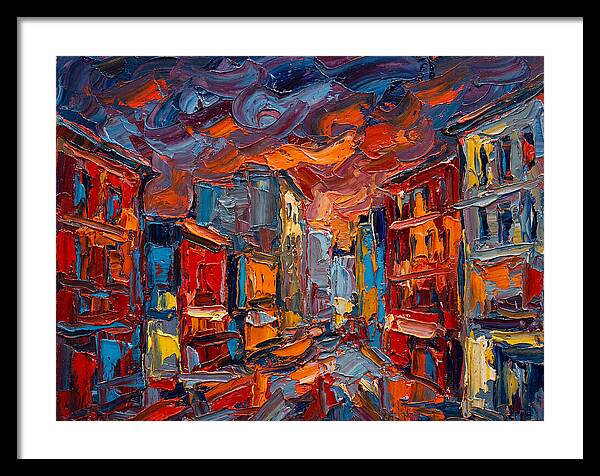 Urban Street At Dusk