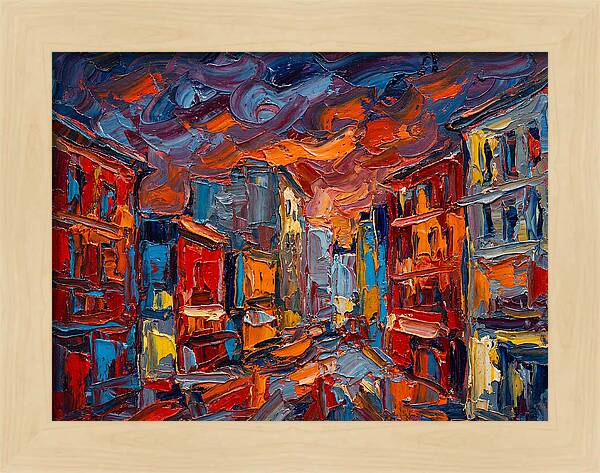Urban Street At Dusk