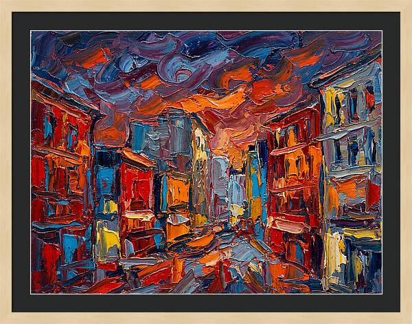 Urban Street At Dusk
