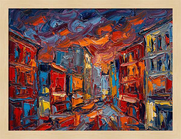 Urban Street At Dusk