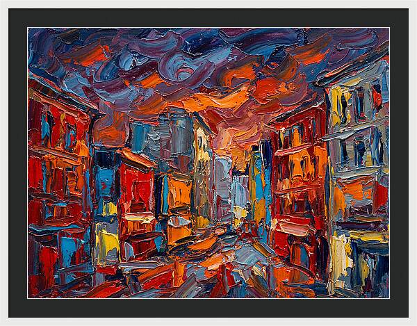 Urban Street At Dusk