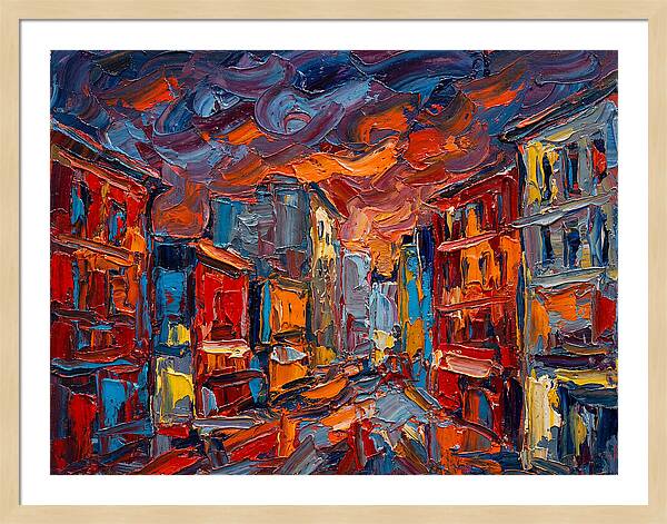 Urban Street At Dusk