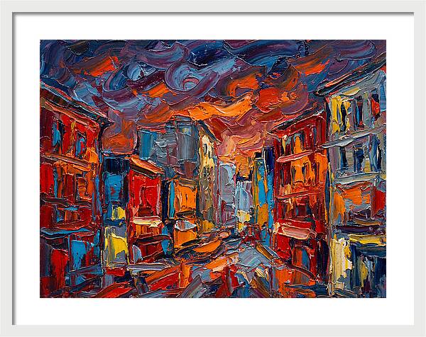 Urban Street At Dusk