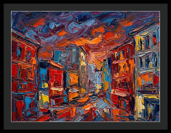 Urban Street At Dusk