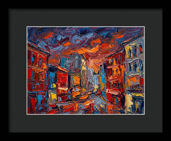 Urban Street At Dusk