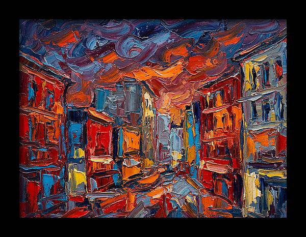 Urban Street At Dusk