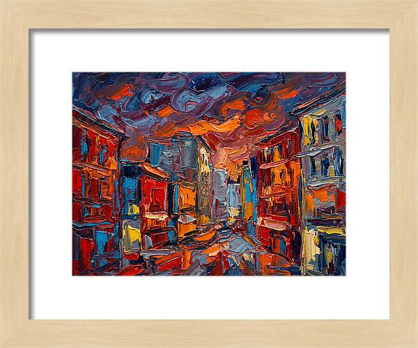 Urban Street At Dusk