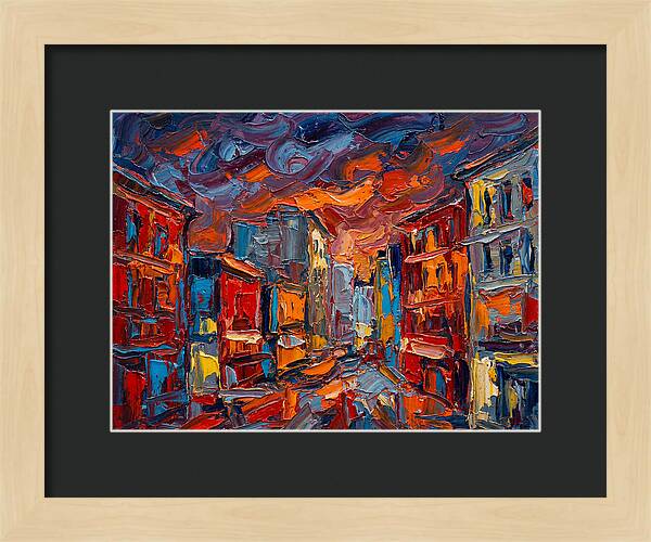 Urban Street At Dusk