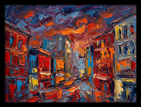 Urban Street At Dusk