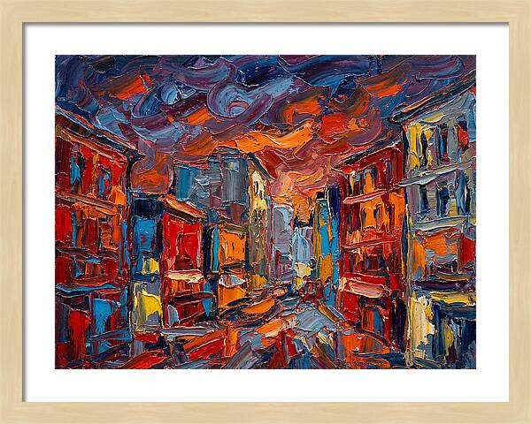 Urban Street At Dusk