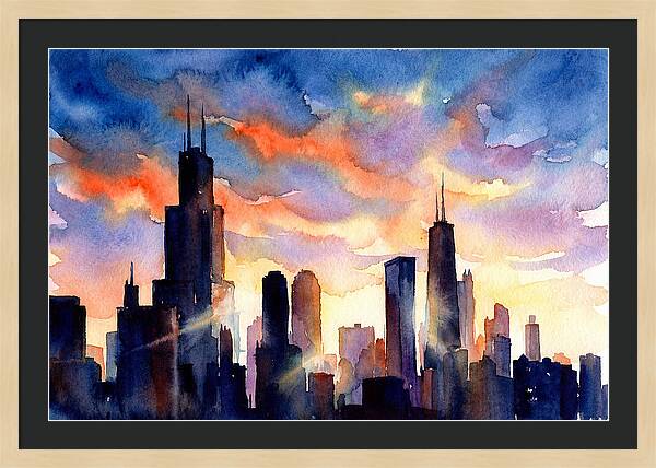 Urban Tranquility At Dusk