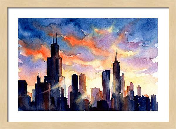 Urban Tranquility At Dusk