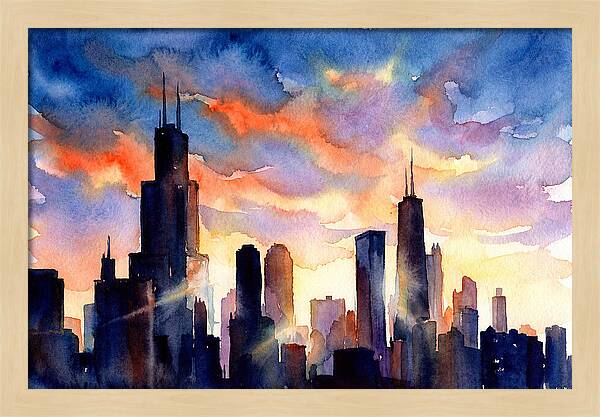 Urban Tranquility At Dusk