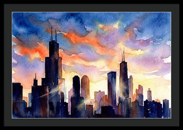 Urban Tranquility At Dusk