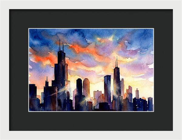 Urban Tranquility At Dusk