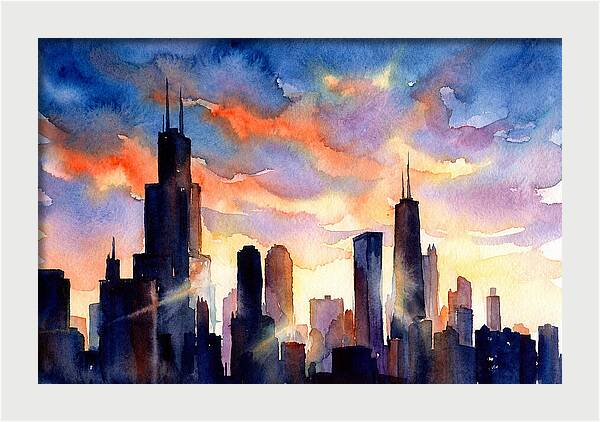 Urban Tranquility At Dusk